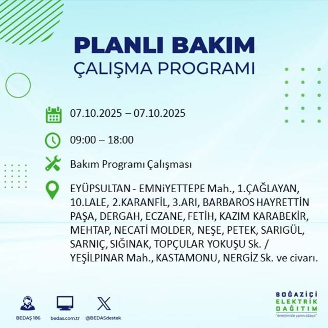 Bugün İstanbul karanlığa bürünecek! BEDAŞ açıkladı: 23 ilçede elektrikler kesilecek 47